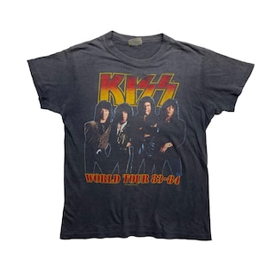 Vintage 80’s kiss world tour 83-84 t shirt