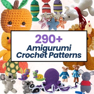 290+ Cute Amigurumi Crochet Patterns Bundle | Easy Crochet Pattern Collection | Instant Download PDFs | Beginner & Advanced Friendly