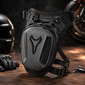 Bolsa de pierna para motocicleta, bolsa rígida para muslo, riñonera impermeable para motociclista, bolsa de cintura para bicicleta, bolsa de cadera táctica de viaje para hombres y mujeres.