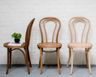 Chaise bistrot en bois pour cuisine ou salle à manger