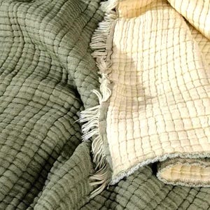 Edredón extra suave de muselina de 8 capas tamaño king, 100 % algodón, manta turca de alta calidad, con certificación OEKO-TEX.
