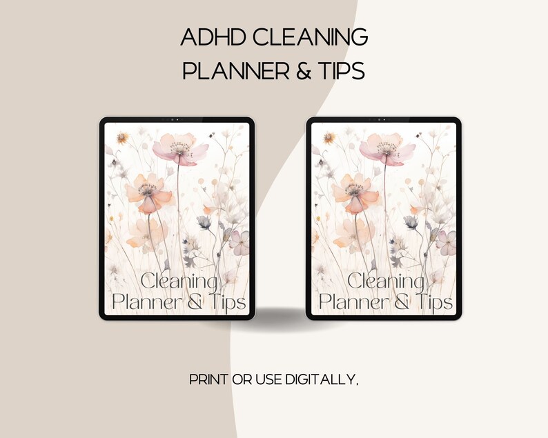 ADHD Cleaning Planner: Daily & Weekly Checklist (digital Download) - Etsy