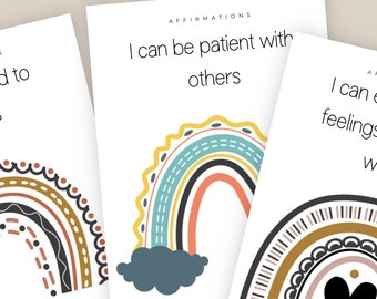 Children's Affirmation Cards: Self-Love & Motivation (Digital Download)