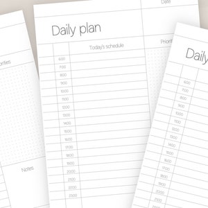 Planificador semanal minimalista para organizar tu semana y maximizar la productividad en formatos digitales imprimibles Lunes Domingo prioridades principales, notas