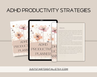 ADHD Productivity Planner: Time Management & Strategies (Digital Download)