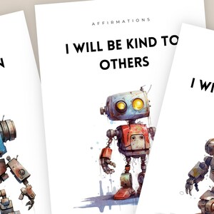 Kinder Affirmationen für Selbstfürsorge und Selbstliebe und Selbstwertmotivationsmutigung. Tägliche digitale und druckbare Ermutigungskarten.