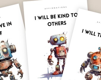 Children's Affirmation Cards: Self-Esteem & Motivation (Digital Download)