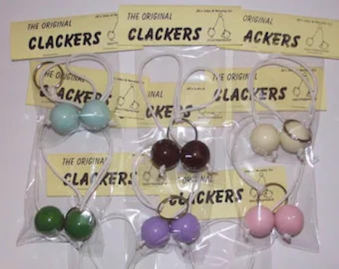 Knockers Clackers Click Clacks Klacker Solid Black Balls Etsy