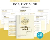 Positive Mind Journal for Personal Use | PDF Printable and Digital Use | Positivity Journal | Wellness Journal | Positive Mindset Journal