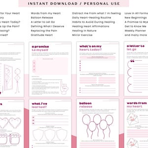 heal from heartbreak workbook