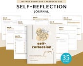 Self-Reflection Journal for Personal Use | PDF Printable and Digital Use | Reflection Journal | Daily Self-Reflection Journal