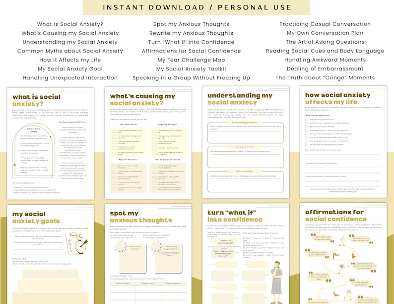 Goodbye, Social Anxiety Workbook