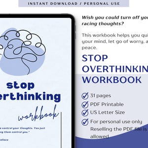 Stop Overthinking Workbook