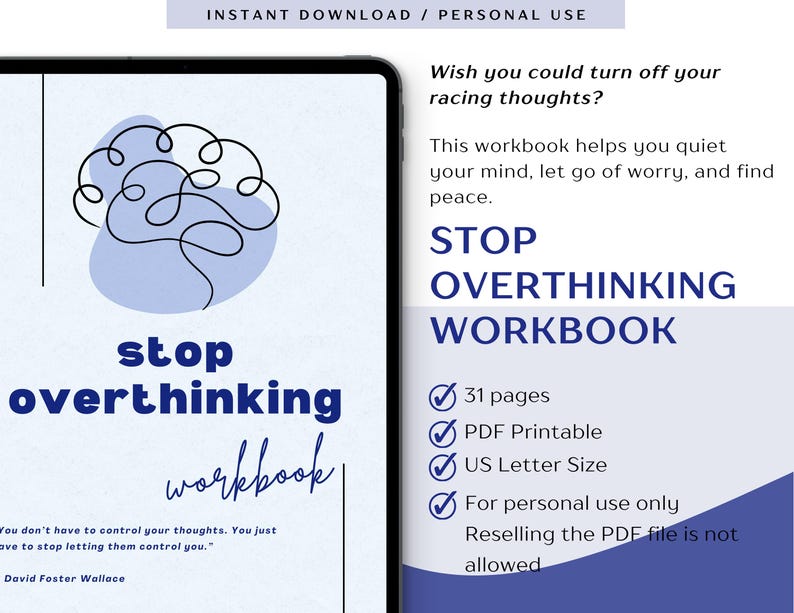 Stop Overthinking Workbook