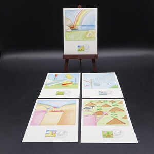 Set of 5 Vintage MAXIMUM CARD The No 47 - 51 Card - Stamps of The Leisure activities Motif issiue 17 May 1989 (complete set)