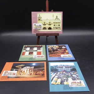 Set of 5 Vintage MAXIMUM CARD The No 121-125 Card - Stamps of House in the city Motif issiue 19 March 1998 (complete set)