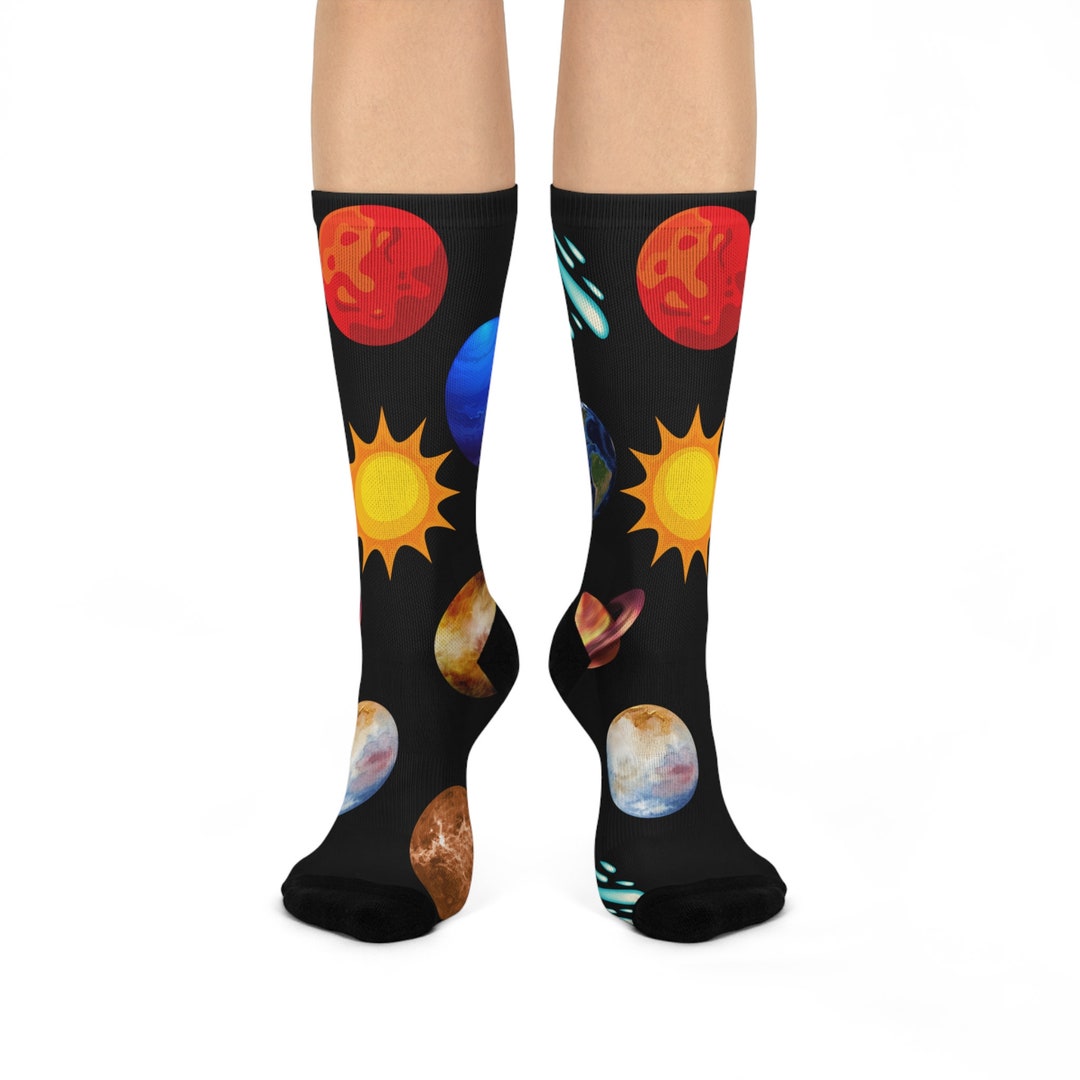 Solar System Socks Fun Socks Novelty Socks - Etsy