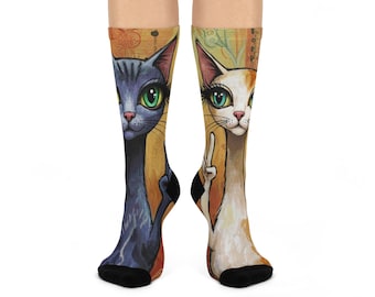 Calzini imbottiti colorati a tema gatto, divertenti calzini a forma di animale, un regalo carino per gli amanti dei gatti, accessori unici per l'uso quotidiano, calzini comodi