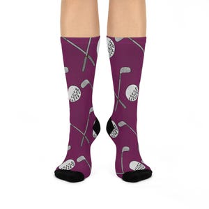 Golf Clubs and Balls Novelty Socks Perfect Gift for Golfers, Fun Golf-Themed Accessories