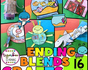 Ending Blends Phonics Crafts