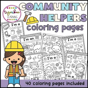 Community Helpers coloring pages | Community Helper Printables