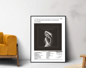 Taylor Swift | Tortured Poets Department: The Anthology Album Poster | Swiftie Merch  | Custom Poster | Wall Art Print | Home decor