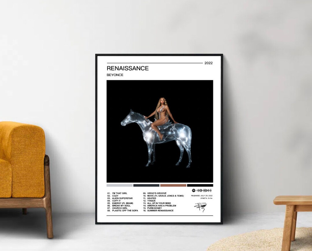Beyonce Renaissance Album Poster Merch Custom Poster Wall Art Print ...