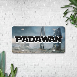 Personalized Star Wars License Plate – Custom Decorative Car Tag, Jedi & Sith Fan Gift, Aluminum Sign for Vehicle or Wall