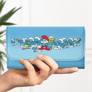 Smurf Friends, Wallet, Accordion, Gift, 80's, Cartoon
