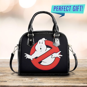 Ghost Hunter Vegan Leather Bag - Paranormal Shoulder Purse - Retro Supernatural Inspired Handbag