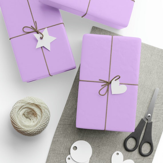 Plain Light Pastel Purple Gift Wrapping Paper Roll Blank Minimalistic Wrap Paper Birthday Party Gift Wrap Etsy