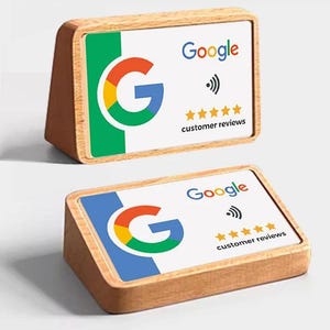 NFC Google レビュー カード ホルダー NFC プレート NFC スタンド ディスプレイ 2 in 1