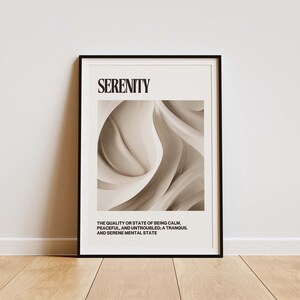 Entdecke Serenity: Abstrakte Emotionen Poster Serie - Perfekt für Büro und Therapieräume - Psychology Enthusiast's Delight
