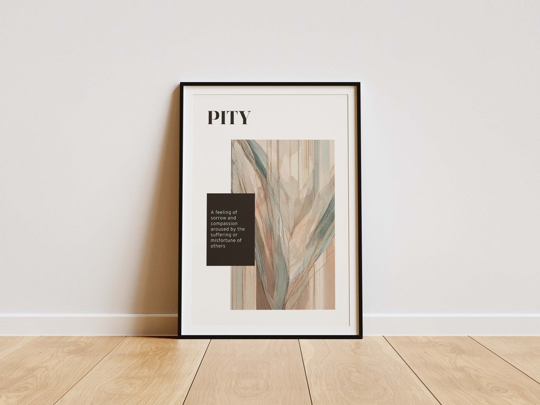 Abstract Pity Poster for Psychology Enthusiasts • Therapy Room Art ...