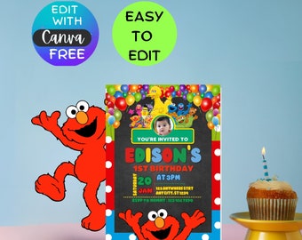 Editable Birthday Invitation | Birthday Invitations, Template Editable-Printable | For Boy and Girl Kids invitation, Invite Instant Download
