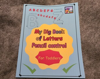 My Big Book of Letters Pencil Control for Toddlers