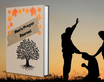 Diario de oración para hombres - 230 páginas / Devocional para el crecimiento espiritual y la reflexión