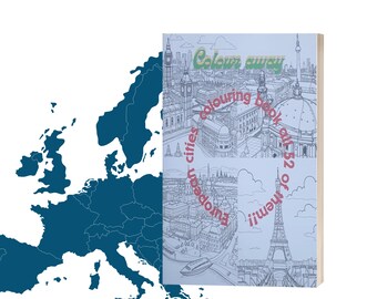 European Cities colouring book