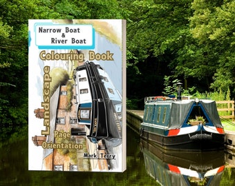 Narrow Boat and River Boat Colouring Book