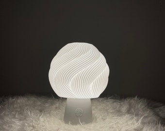 Lampe à poser imprimée en 3D personnalisable