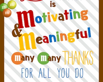 Your Work is Motivating and Meaningful many many thanks for all you do!