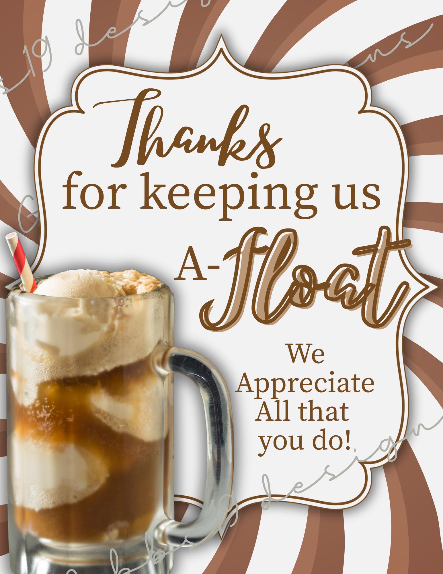 Thanks for keep us A-Float