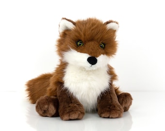 Fletcher the Fox: Soft Plush Fox Stuffed Animal (H8" x W6")