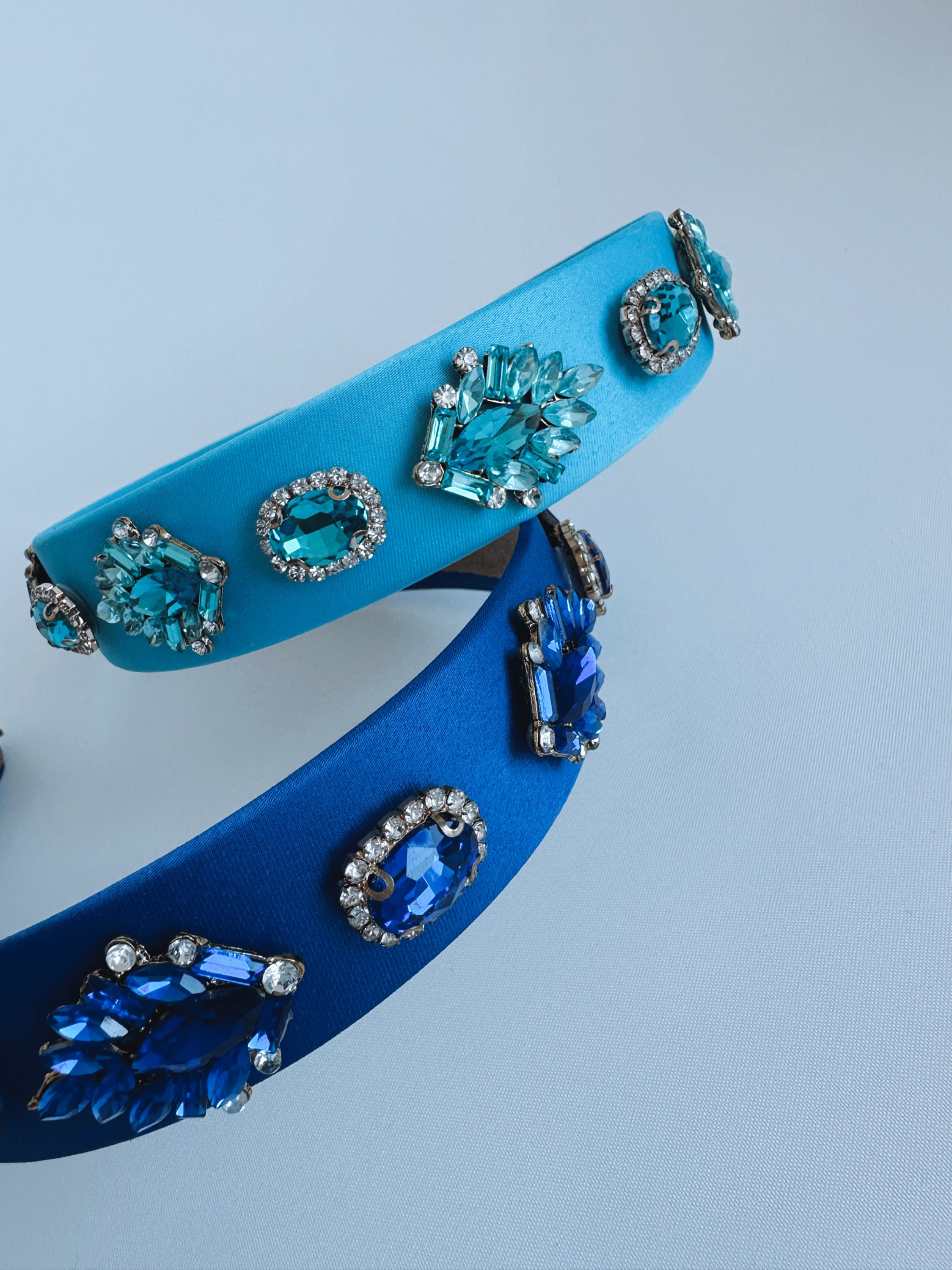 Jewelled Headband Blue - Etsy