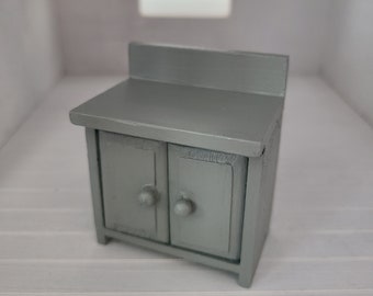 Miniature Cabinet with Doors, 1:12 Scale