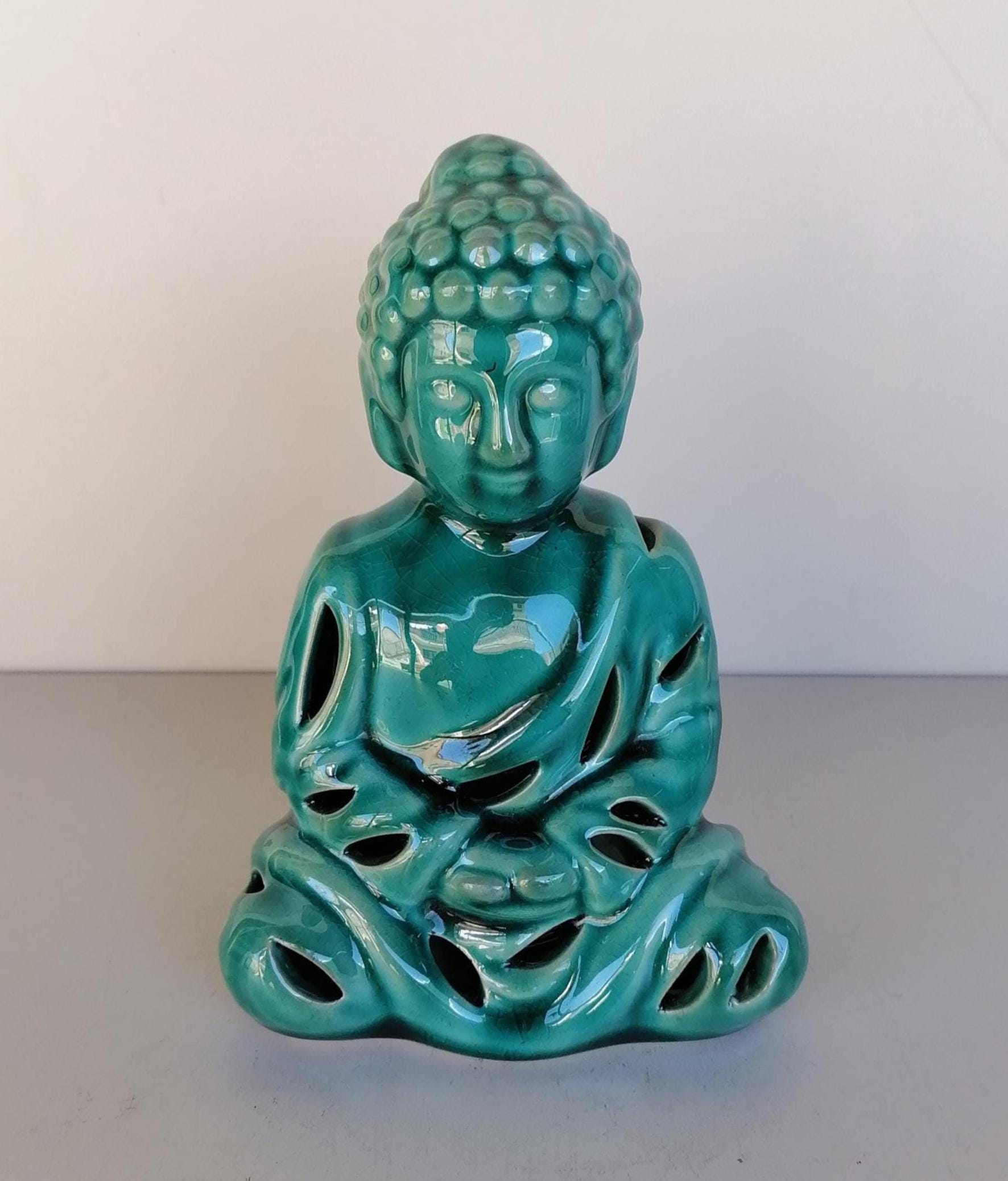 Égypte ancienne Faience Figurine Ushabti sur pied