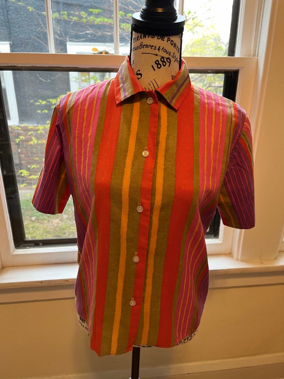 Vintage Palm Springs multicolored/striped shirt