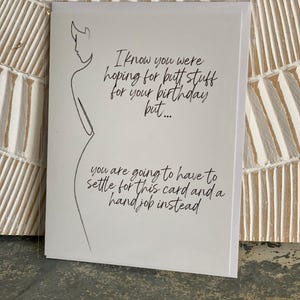 Butt Stuff Birthday Greeting Card