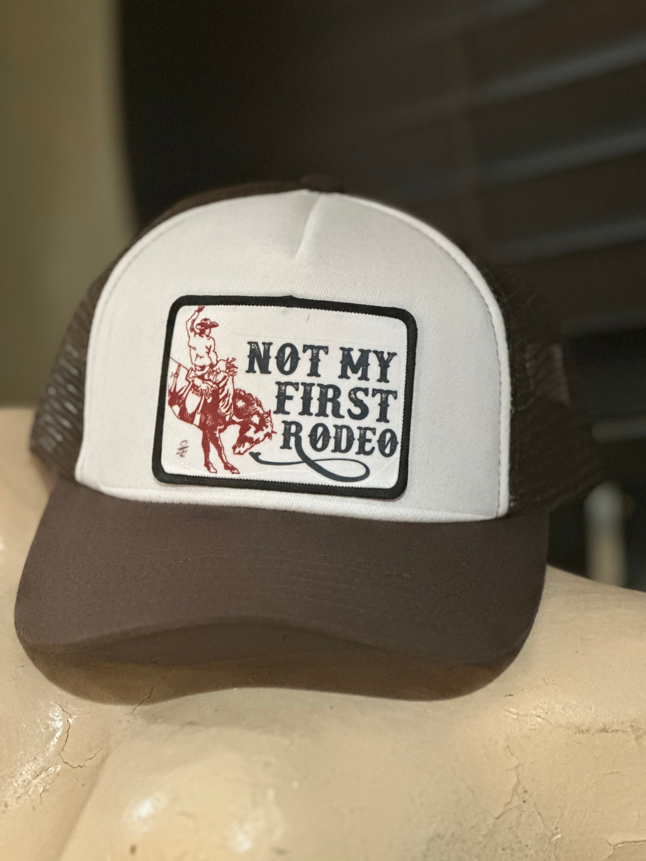 David & Young Mama & Mini \'This is/This isn\'t my first rodeo\' Trucker Hats Ain main image 2