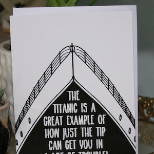 Carte de voeux Titanic